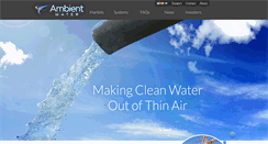 Desktop Screenshot of ambientwater.com